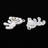 Spray Painted Alloy Rhinestone Pendants PALLOY-Q433-033J-RS-2