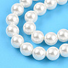 Baking Paint Pearlized Glass Pearl Bead Strands X-HY-N002-4mm-A11-5