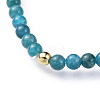 Natural Apatite Stretch Bracelets BJEW-JB04556-02-2