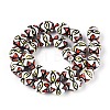 Handmade Porcelain Ceramic Beads Strands PORC-T135-07E-2