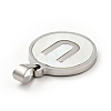 304 Stainless Steel with White Shell Pendants STAS-G268-01U-P-3