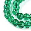 Baking Paint Transparent Glass Beads Strands DGLA-N006-6mm-09-3