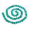 1 Strand Electroplate Transparent Glass Beads Strands EGLA-TADJ0001-15E-1