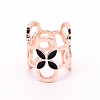 Alloy Enamel Women Lady Girls Fashion Scarf Ring Buckle JEWB-WH0011-07RG-RS-3