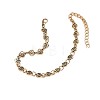 Bohemian Alloy Spiral Heart Link Chain Anklets for Women WG53D8C-01-3