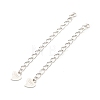 Rhodium Plated 925 Sterling Silver Chain Extender STER-C005-01P-1