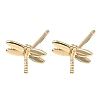 Brass Stud Earrings for Women EJEW-F403-06G-4