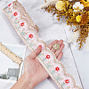 7.5Yards Vintage Jacquard Polyester Lace Ribbon SRIB-CY0001-42B-3