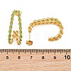 Twist 304 Stainless Steel Enamel Stud Earrings SA-CBA065A-01G-01-3