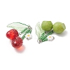 4Pcs 4 Styles Handmade Lampwork & Glass Seed Bead & Resin Big Pendants PALLOY-MZ01306-2