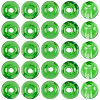 250Pcs Glass Round Beads GLAA-SP0001-49C-7
