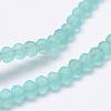 Half Rainbow Plated Faceted Rondelle Glass Bead Strands EGLA-L007-A01-2mm-3