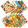 12Pcs Thanksgiving Day Scrapbook Paper Pads DIY-P085-02A-1