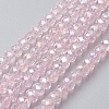 Electroplate Glass Beads Strands EGLA-F124-FR-B05-1