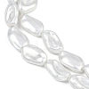 Electroplate Porcelain Imitation Pearl Beads Strands BSHE-Z009-01B-4