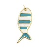 Rack Plating Brass Enamel Pendants KK-Z074-10G-01-1