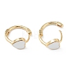 Brass Enamel Huggie Hoop Earrings EJEW-L234-065G-3