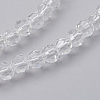 Imitation Austrian Crystal Bead Strands G-M181-4mm-01A-2