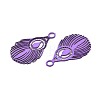 Spray Painted 430 Stainless Steel Pendants STAS-N121-08B-2
