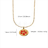 304 Stainless Steel Enamel Red Pendant Necklaces for Women WGB0580-02-2