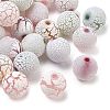 Spray Painted Acrylic Beads AC-CBA4D01-02-1