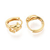 Brass Hoop Earrings EJEW-N063-05G-2