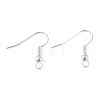 Brass Earring Hooks KK-H258-06A-S-2