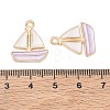 Alloy Enamel Pendants AL-CBAE435-15G-02-3
