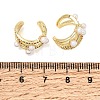 Brass Micro Pave Cubic Zirconia Cuff Earrings CU-CBAE7DF-32G-5