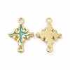 Rack Plating Alloy Enamel Connector Charms FIND-G051-02LG-04-1