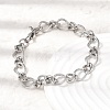 201 Stainless Steel Link Chain Bracelets for Men STAS-T077-11P-1