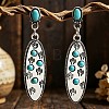 Alloy Resin Stud Dangle Earrings WGDAB08-01-2