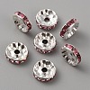 50Pcs Alloy Rhinestone Spacer Beads ALRI-SZC0003-05S-08-1