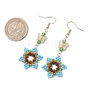 Glass Seed & Glass Beaded Dangle Earrings EJEW-MZ00691-5