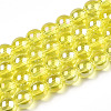 Electroplate Transparent Glass Beads Strands GLAA-T032-T10mm-AB12-1