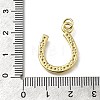 Brass Micro Pave Cubic Zirconia Pendants KK-C090-08B-G-3