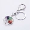 Natural & Synthetic Gemstone Keychain KEYC-P032-C10-1