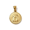 304 Stainless Steel Pendants STAS-B094-01F-G-1