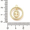 Brass Micro Pave Cubic Zirconia Pendants KK-G519-07G-04-3