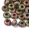 Natural Unakite European Beads G-Q503-06-1