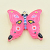 Transparent Resin Pendants RESI-G046-02P-04-1