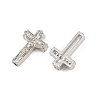 Easter Brass Micro Pave Clear Cubic Zirconia Pendants CU-CBADC6C-10P-03-2