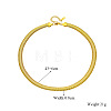 8MM 304 Stainless Steel Flat Snake Chain Necklaces WGEA08E-01-2