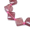 Natural Strawberry Quartz Beads Strands G-G106-H04-02-3