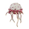 Jellyfish Alloy Rhinestones Tassel Brooches JEWB-S022-11C-2