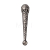 Alloy Cord End PALLOY-WH0022-03AS-1