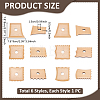 6Pcs Wooden Pottery Foot Shaper Tools DIY-UN0008-61-3