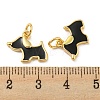 Brass Enamel Charms X-KK-E093-01G-02-3