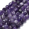 Natural Chevron Amethyst Beads Strands G-B165-A09-8mm-2