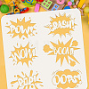 PET Hollow Out Drawing Painting Stencils DIY-WH0391-0346-3